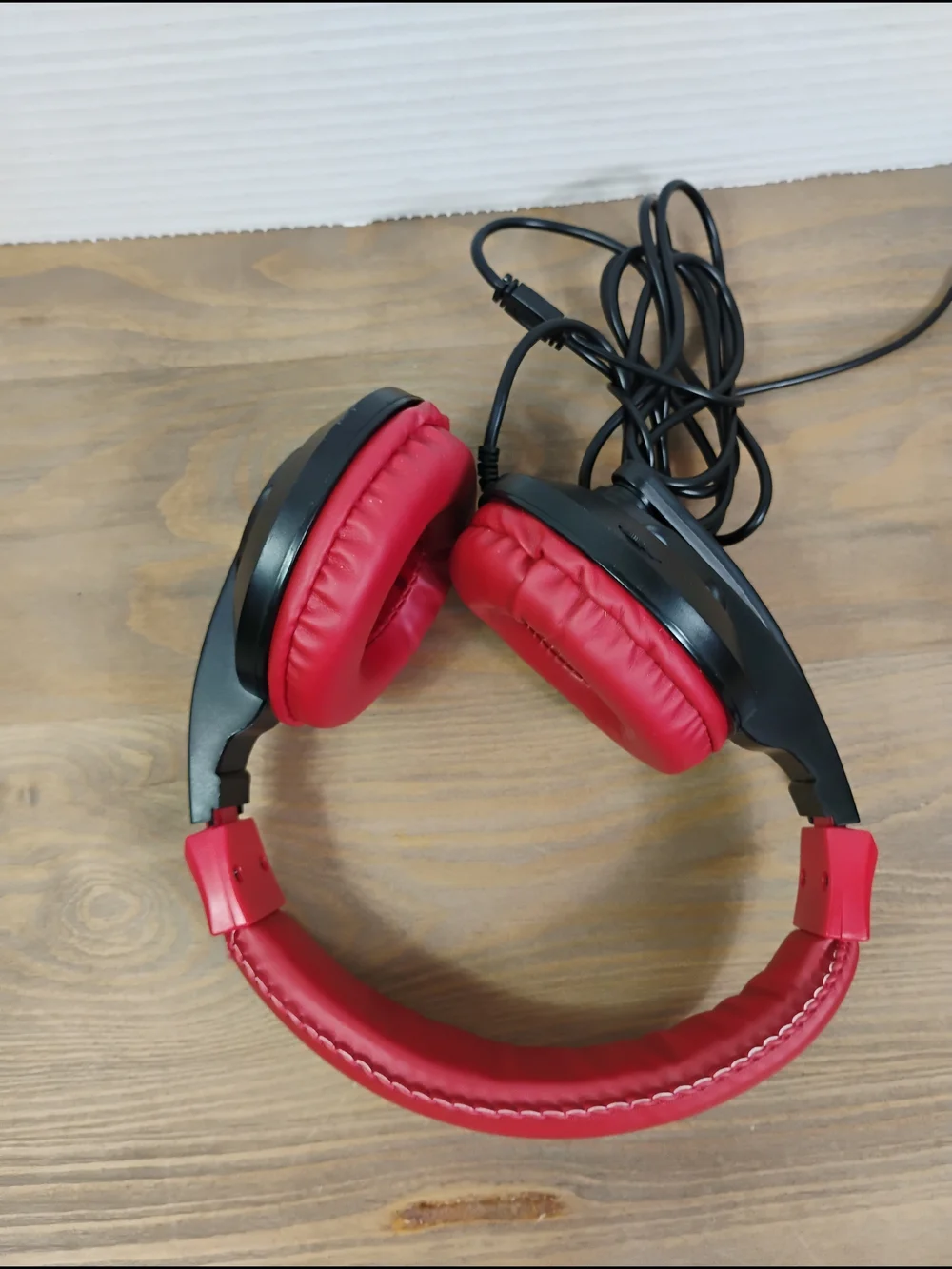 Red USB Gaming Headset - Stereo Over-Ear Headphones